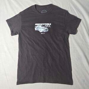 CVLA Men's Medium Nightfall NRX JDM Car Graphic T-Shirt Charcoal Gray